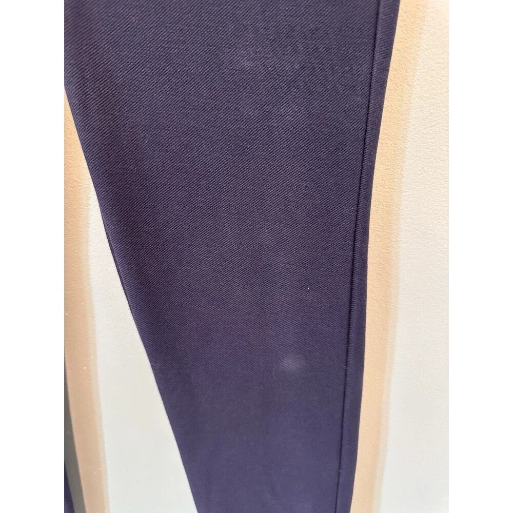 Michael Michael Kors Blue Skinny Pull-On Pants Size L Gold Hardware Leggings